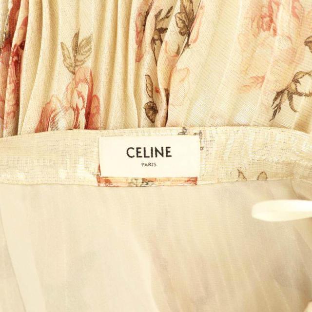 中古】セリーヌ CELINE by HediSlimane シルクフラワープリント