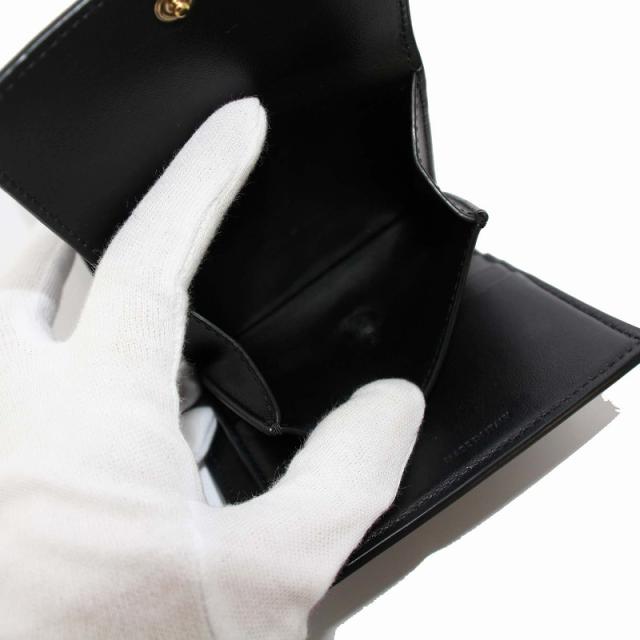 中古】セリーヌ CELINE トリオンフ 三つ折り財布 レザー ゴールド金具  