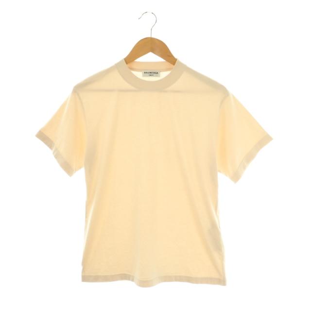 【中古】バレンシアガ BALENCIAGA 670943 バックロゴ刺繍 Tシャツ XS ベージュ /MI ■OS ■SH 中古】バレンシアガ BALENCIAGA 670943 バックロゴ刺繍 Tシャツ XS