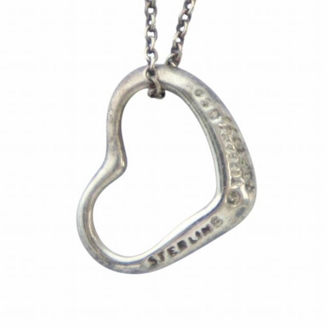 【中古】ティファニー TIFFANY &amp; CO. オープンハート ネックレス アクセサリー ペンダント Silver925 シルバー色