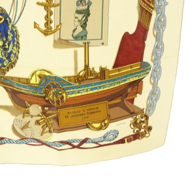 【中古】エルメス HERMES MUSEE 博覧館 美術館 スカーフ アイボリー カレ90 /SR18 ■OH レディース 中古】エルメス HERMES MUSEE 博覧館 美術館 スカーフ アイボリー カレ