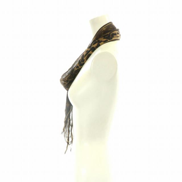 中古】ルイヴィトン エシャルプ スカーフ モノグラム ヒョウ柄 総柄