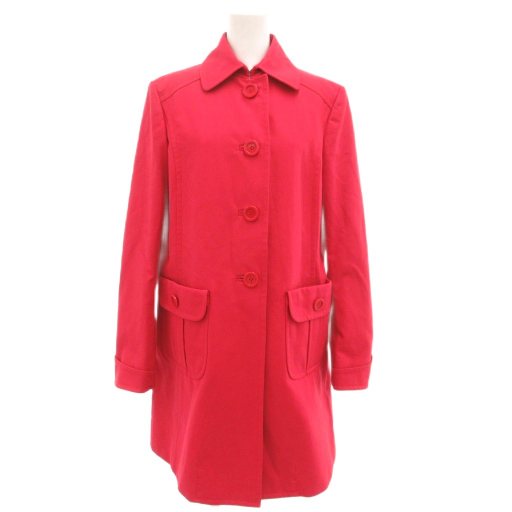 【中古】マックスマーラ ウィークエンドライン MAX MARA WEEKEND LINE ステンカラーコート ミドル 背抜き 40