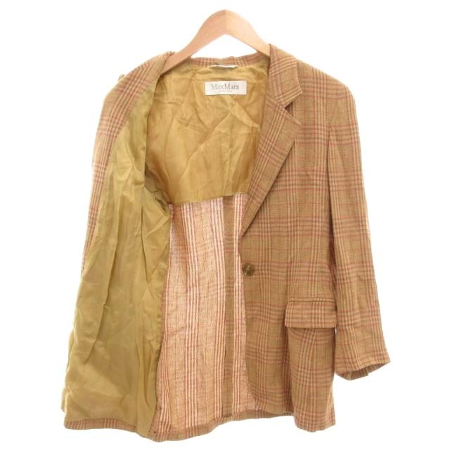 中古】マックスマーラ MAX MARA 白タグ テーラードジャケット 背抜き