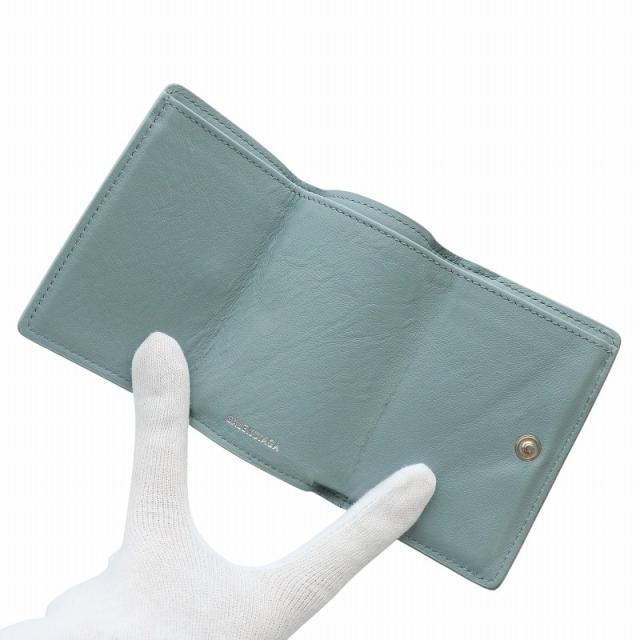 ✨未使用級✨BALENCIAGA 三つ折り財布　ペーパーウォレット　ライトブルー 楽天市場】【未使用品】【財布】BALENCIAGA バレンシアガ ペーパー