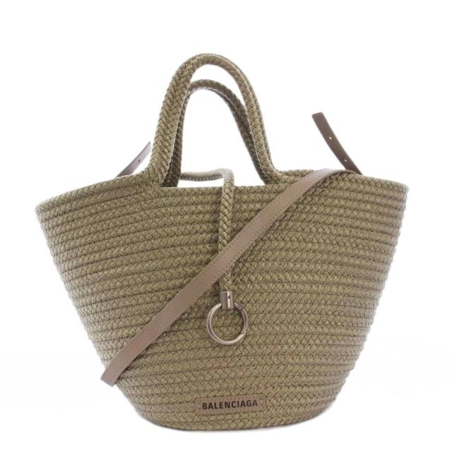 【中古】バレンシアガ BALENCIAGA イビザ ミディアム かごバッグ トートバッグ ショルダーバッグ 2WAY