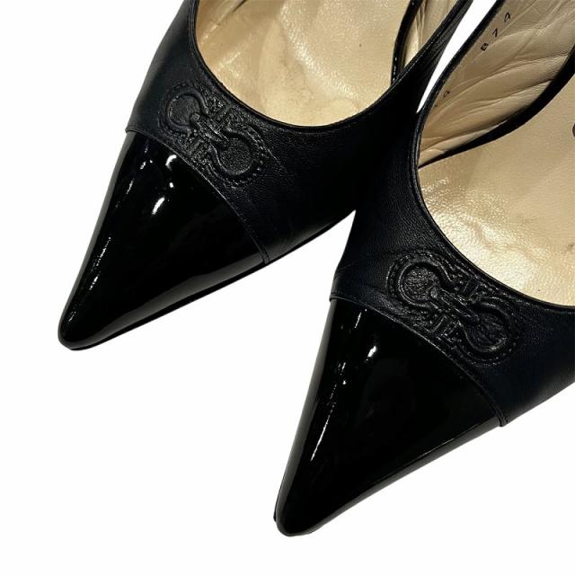 中古】サルヴァトーレフェラガモ パンプス ミュール ポインテッドトゥ