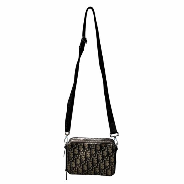 中古】ディオール Dior ショルダーバッグ ポーチ オブリーク柄