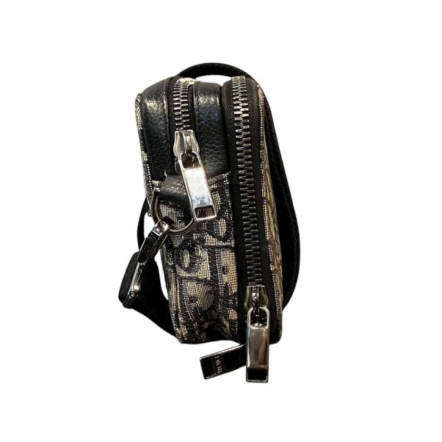 【中古】ディオール Dior ショルダーバッグ ポーチ オブリーク柄 キャンバス 茶 ブラウン 11-BO 0290 ☆AA★ 中古】ディオール Dior ショルダーバッグ ポーチ オブリーク柄