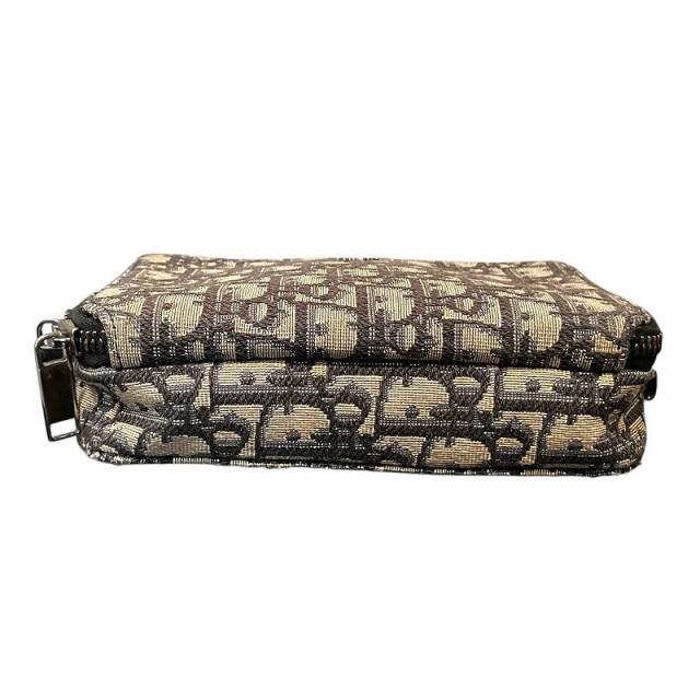 中古】ディオール Dior ショルダーバッグ ポーチ オブリーク柄