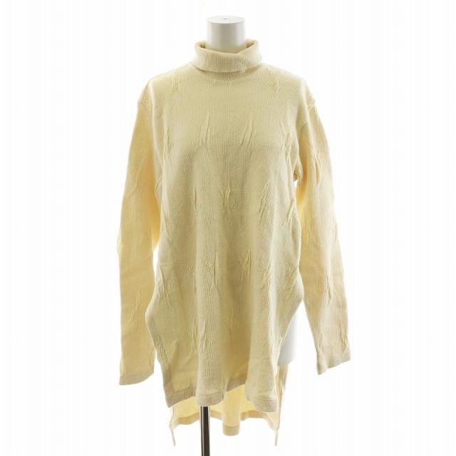 【中古】イッセイミヤケ ISSEY MIYAKE 90年代 ヴィンテージ ニット セーター ロング丈 長袖 タートルネック