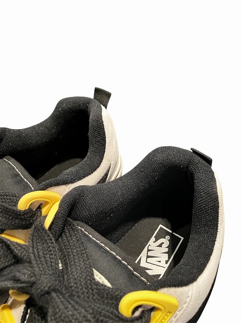 【中古】バンズ VANS Knu Skool Men's White/Yellow/Black スニーカー 27.5?p 白 ホワイト 黄 イエロー 黒