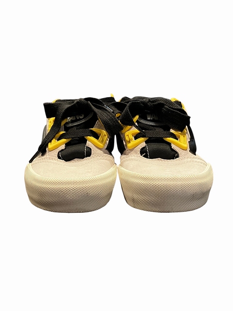 【中古】バンズ VANS Knu Skool Men's White/Yellow/Black スニーカー 27.5?p 白 ホワイト 黄 イエロー 黒