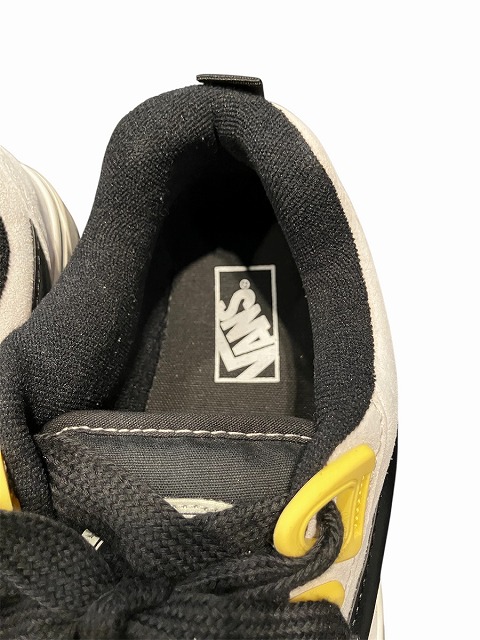 【中古】バンズ VANS Knu Skool Men's White/Yellow/Black スニーカー 27.5?p 白 ホワイト 黄 イエロー 黒