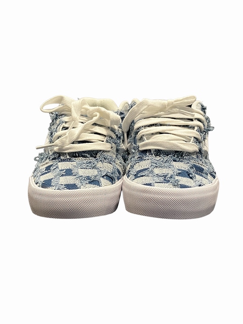 【中古】未使用品 バンズ VANS タグ付き Kun Skool スニーカー フリンジ加工 ローカット 27.5?p 白 ホワイト_4