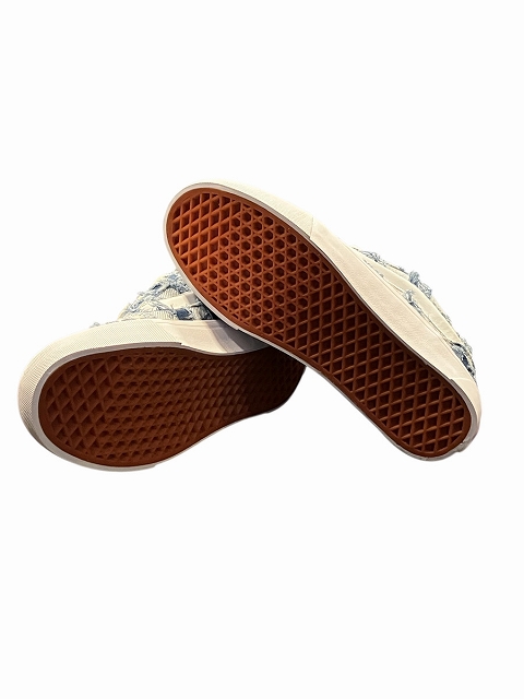 【中古】未使用品 バンズ VANS タグ付き Kun Skool スニーカー フリンジ加工 ローカット 27.5?p 白 ホワイト_6