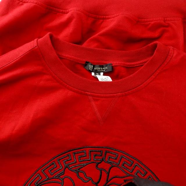 【中古】ジャンニヴェルサーチ ヴェルサーチェ GIANNI VERSACE スウェット トレーナー 長袖 メデューサ 46 3 赤_2