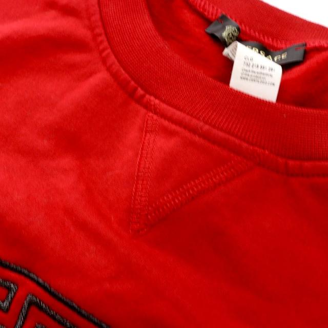 【中古】ジャンニヴェルサーチ ヴェルサーチェ GIANNI VERSACE スウェット トレーナー 長袖 メデューサ 46 3 赤_5