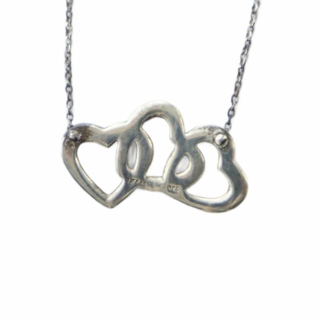 【中古】ティファニー TIFFANY &amp; CO. トリプルハート ネックレス アクセサリー ペンダント ロゴ Silver925_1