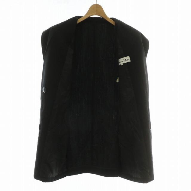 【中古】クリスチャンディオール Christian Dior ヴィンテージ テーラードジャケット ブレザー ウール ダブル 6B_3