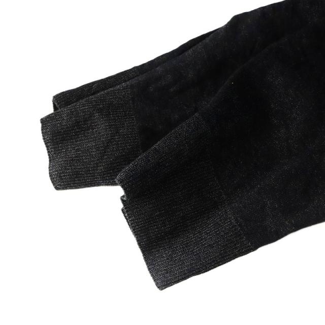 【中古】未使用品 ボッテガヴェネタ BOTTEGA VENETA クロスライン Vネック ニット セーター ウール L 黒