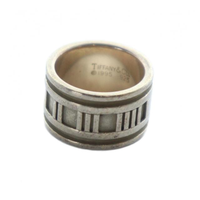 【中古】ティファニー TIFFANY & CO. アトラス ワイド Atlas wide 指輪 ロゴ リング ローマン Silver925 10号