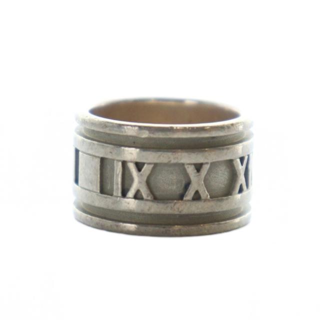 【中古】ティファニー TIFFANY & CO. アトラス ワイド Atlas wide 指輪 ロゴ リング ローマン Silver925 10号_4