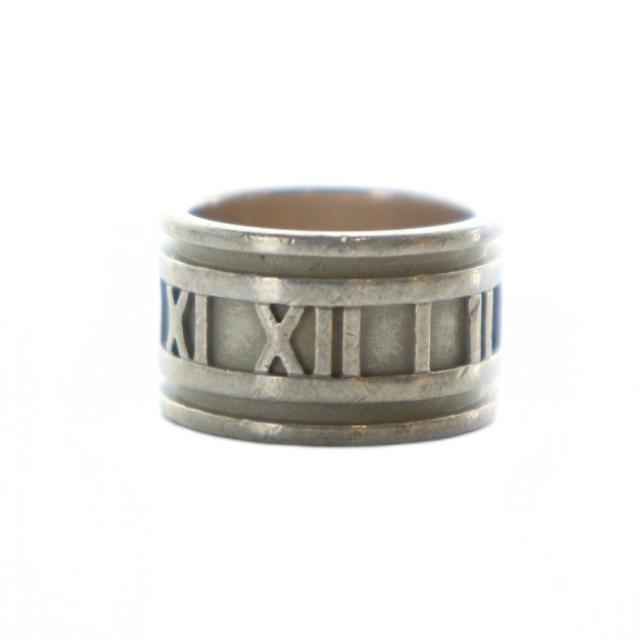 【中古】ティファニー TIFFANY & CO. アトラス ワイド Atlas wide 指輪 ロゴ リング ローマン Silver925 10号_5