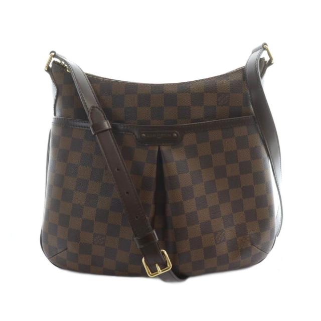 【中古】ルイヴィトン LOUIS VUITTON ダミエ エベヌ ショルダーバッグ 斜めがけ PVC レザー ロゴ 茶 ブラウン