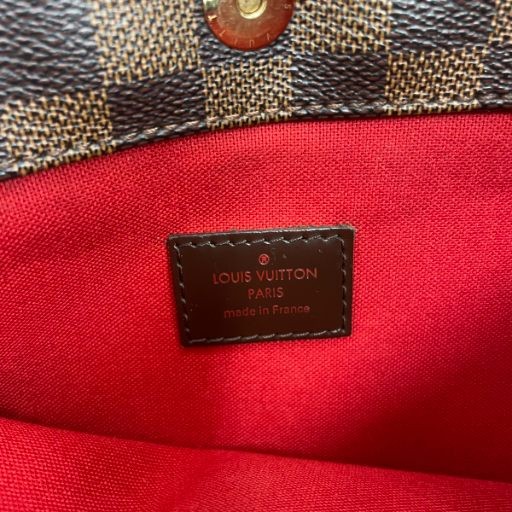 【中古】ルイヴィトン LOUIS VUITTON ダミエ エベヌ ショルダーバッグ 斜めがけ PVC レザー ロゴ 茶 ブラウン_4