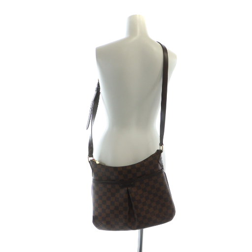 【中古】ルイヴィトン LOUIS VUITTON ダミエ エベヌ ショルダーバッグ 斜めがけ PVC レザー ロゴ 茶 ブラウン_6