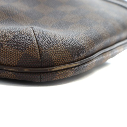 【中古】ルイヴィトン LOUIS VUITTON ダミエ エベヌ ショルダーバッグ 斜めがけ PVC レザー ロゴ 茶 ブラウン_8