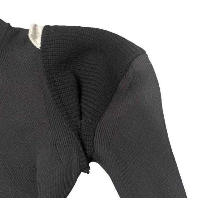 【中古】サカイ sacai アシメントリー ニットワンピース 長袖 1 黒 ブラック 23-06847 レディース_3