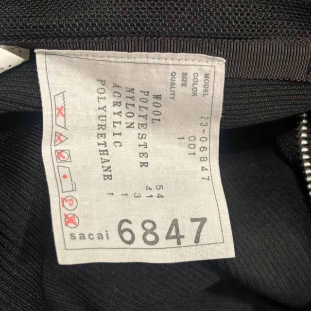 【中古】サカイ sacai アシメントリー ニットワンピース 長袖 1 黒 ブラック 23-06847 レディース_4