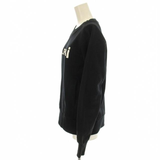 【中古】アーペーセー A.P.C. sacai サカイコラボ Tani Sweatshirt スウェット トレーナー ロゴ 長袖 XXS 黒
