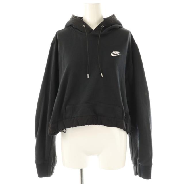 【中古】ナイキ NIKE ×サカイ sacai 23-06897 切替プルオーバーパーカー スウェット 1 ブラック /ES ■OS ■SH
