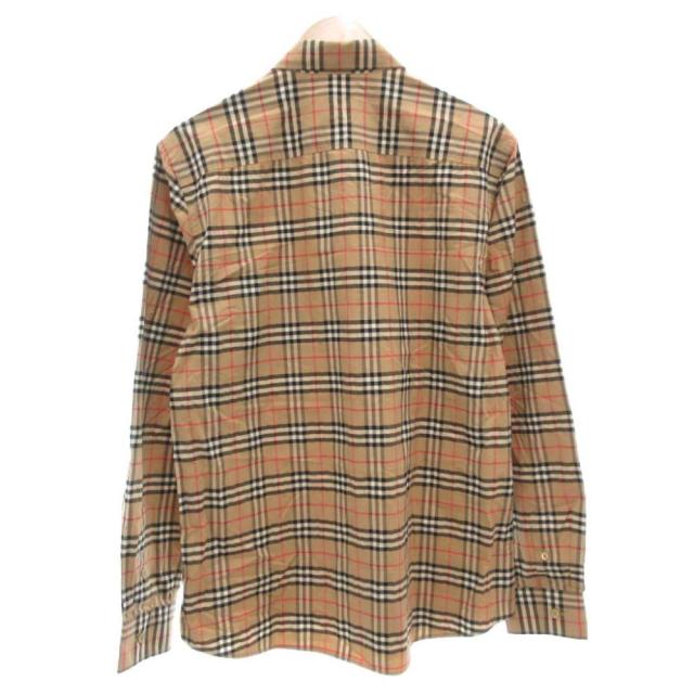 【中古】バーバリー BURBERRY シャツ シンプソン ノバチェック 総柄 L 長袖 ベージュ /AE ■GY11 メンズ_1