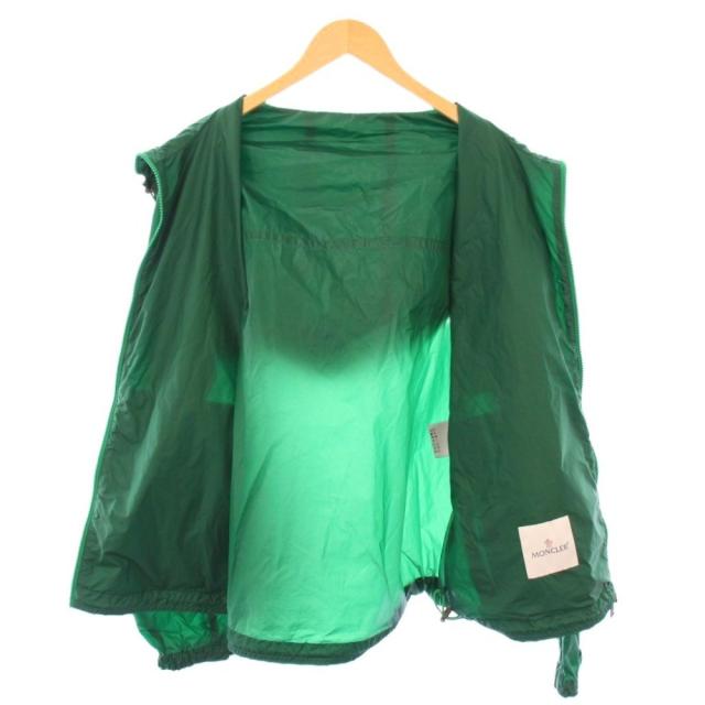 【中古】モンクレール MONCLER SAMAKAR ナイロンジャケット アウター ショート丈 ジップアップ フード 2 グリーン /BB_3