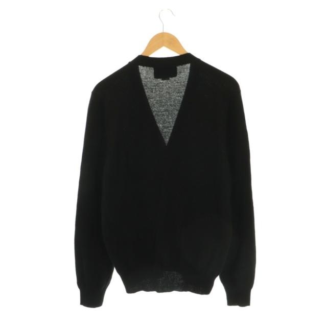 【中古】グッチ GUCCI ロゴポケットカーディガン ニット 長袖 カシミヤ ウール混 XS 黒 /NR ■OS ■SH メンズ_1