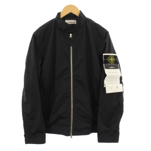 【中古】ストーンアイランド ナイロン バタビア-TCジャケット ブルゾン S 黒 741543833 /KH メンズ