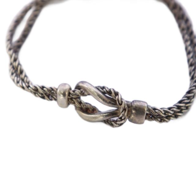 【中古】ティファニー TIFFANY & CO. ダブルロープ センターノット ブレスレット 925 シルバーカラー /KH ■OH メンズ_1