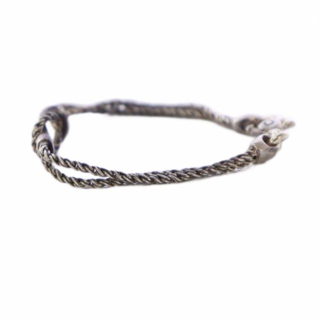 【中古】ティファニー TIFFANY & CO. ダブルロープ センターノット ブレスレット 925 シルバーカラー /KH ■OH メンズ_2
