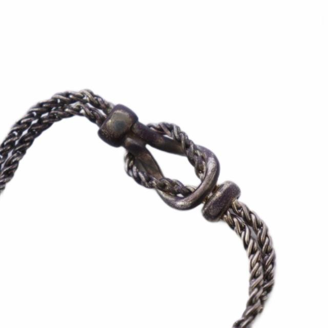 【中古】ティファニー TIFFANY & CO. ダブルロープ センターノット ブレスレット 925 シルバーカラー /KH ■OH メンズ_4