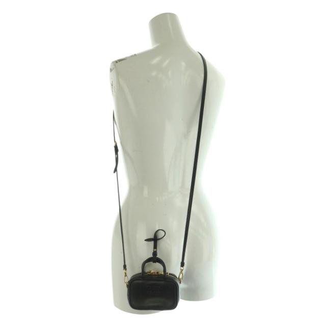 【中古】ミュウミュウ miumiu ボー マイクロバッグ ハンド ショルダー 2WAY レザー 黒 ブラック 5NR020 /AQ ■OS_7