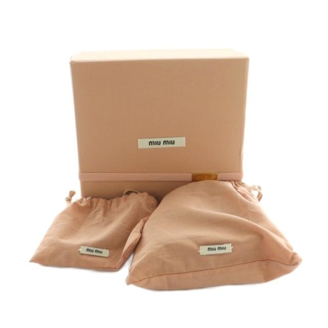 【中古】ミュウミュウ miumiu ボー マイクロバッグ ハンド ショルダー 2WAY レザー 黒 ブラック 5NR020 /AQ ■OS_8