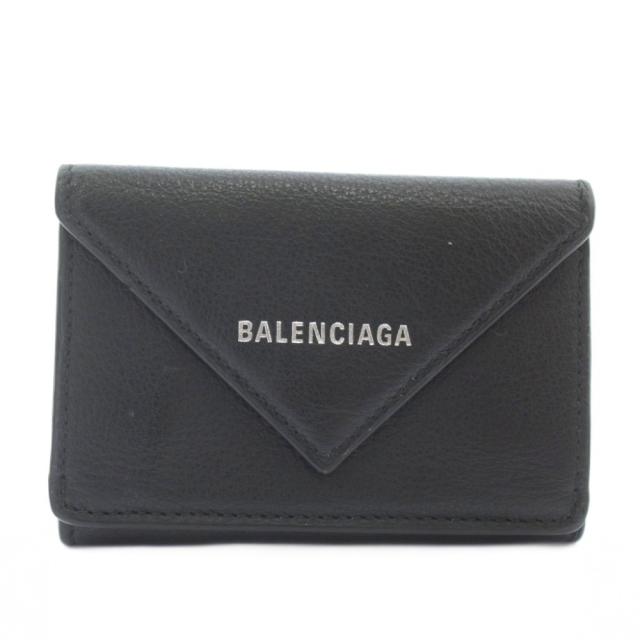 中古】バレンシアガ BALENCIAGA ペーパー ミニ ウォレット 財布 三