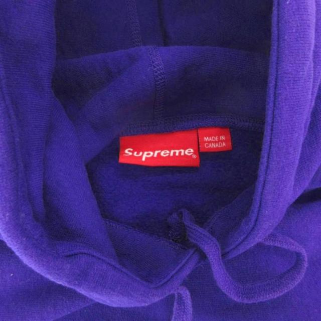 【中古】シュプリーム SUPREME プルオーバー パーカー フーディ ビジューロゴ 長袖 S 紫 パープル /FF ■GY18_5
