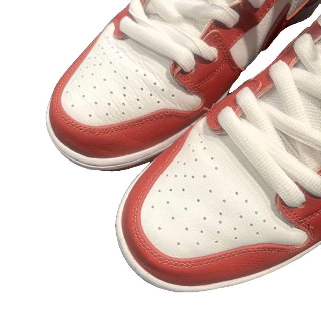 【中古】ナイキ NIKE SB Orange Label Dunk High Sweet Beet スニーカー 29?p 白 ホワイト 赤 レッド DQ4485-600_2