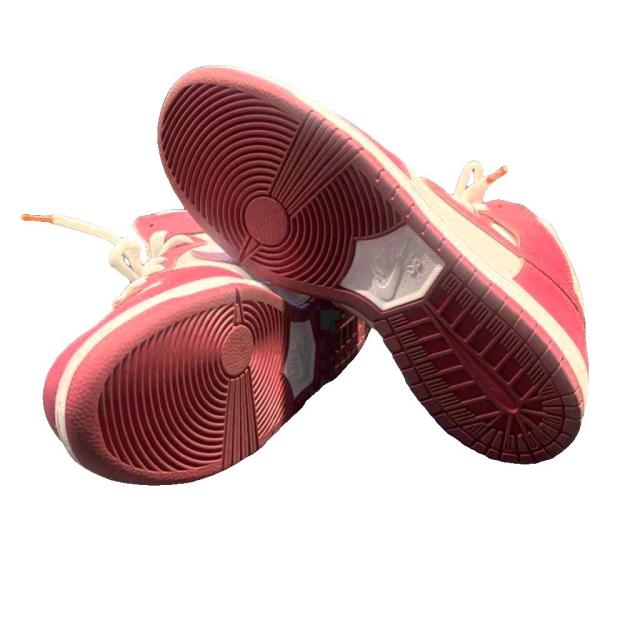【中古】ナイキ NIKE SB Orange Label Dunk High Sweet Beet スニーカー 29?p 白 ホワイト 赤 レッド DQ4485-600_6