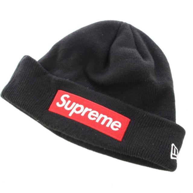 【中古】シュプリーム SUPREME NEWERA Box Logo Beanie ボックスロゴビーニー ニット帽 帽子 黒 ブラック /BB メンズ